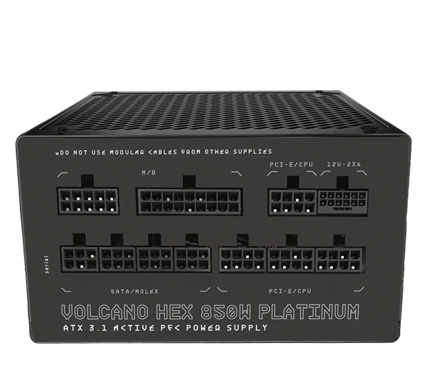 MODECOM Volcano Hex 850W Platinum ATX 3.1 ZAS-MC-HEX-0850-PLAT - 1480651 - zdjęcie 3